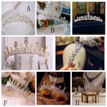 wedding photo - bridal Tiara, bridal Crown, Princess tiara, wedding tiara, Princess crown,  tiara u-shape,bridal headband, wedding headband,crystal headband