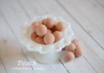 wedding photo - Nude Peach -1 cm -2 cm 100% Wool Felt Balls -Felt Pom ball *Peach wool balls, Pom Garland - Diy Felt Ball Garland * Wool Balls *Felt Beads