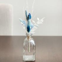 wedding photo - Blue Dried Flowers Boho Style Mini Bouquet