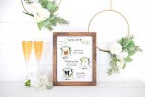 wedding photo - Signature Drink Sign with Pet, Design Your Own! 150 Drink Images & Garnishes + 71 Dogs Included + Cats, Signature Cocktail Sign Template
