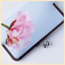 wedding photo - clutch bag, blue wedding purse, floral clutch bag, Summer wedding clutch with pink peony flower