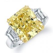 wedding photo - Luxury Yellow Diamond Ring 