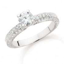 wedding photo - Luxry Алмазный Обручальное кольцо ♥ Идеальный Алмаз пасьянс кольцо