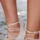 Low Heel Wedding Shoes With The Pearls On The Top. #2050463 - Weddbook
