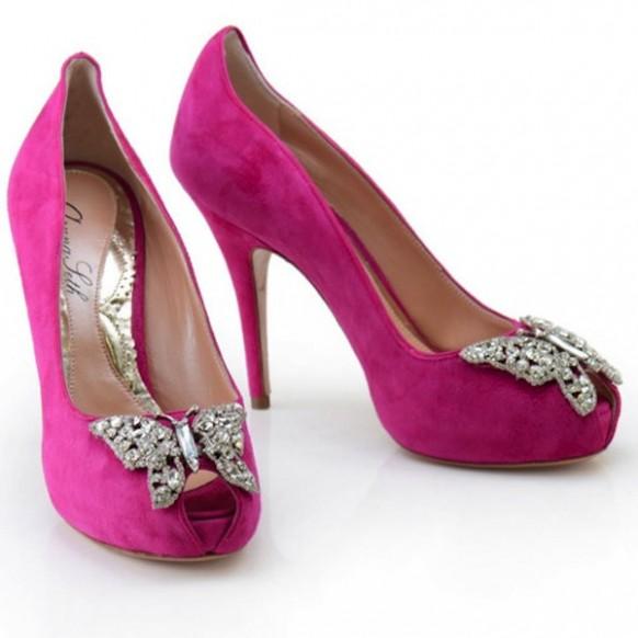 Crystal Butterfly Wedding Shoes From Aruna Seth - Weddbook
