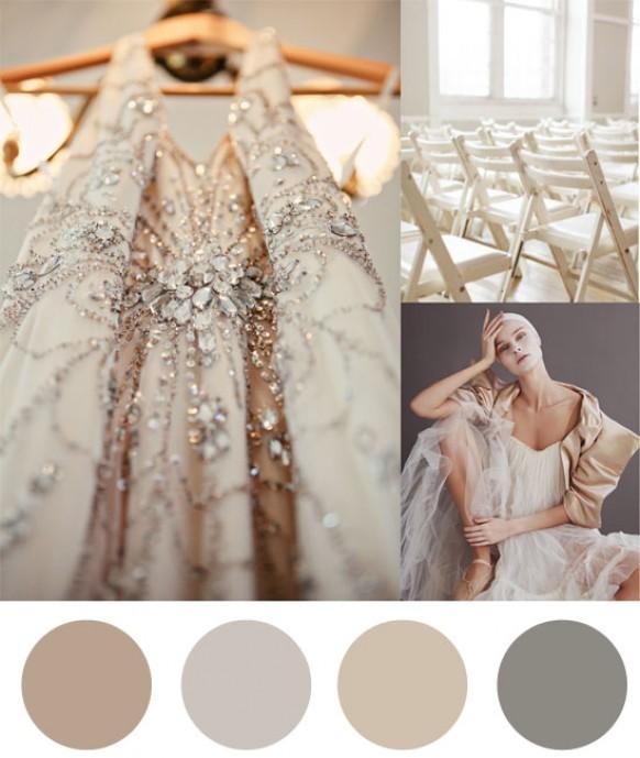 Christmas Colour Palette Taupe Silver Weddbook