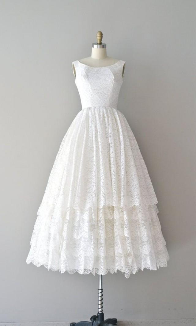 Lace 1950s Dress / Vintage 50s Wedding Dress / You Send Me Dress ...