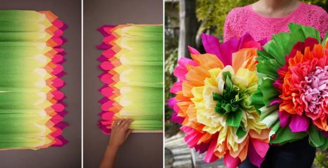 How To Make Crepe Paper Flowers - DIY & Crafts - Handimania - Weddbook