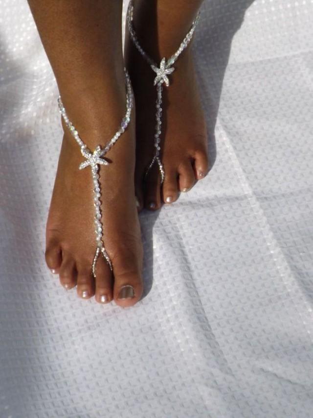 Bridal Jewelry Barefoot Sandals Wedding Foot Jewelry Anklet Wedding ...
