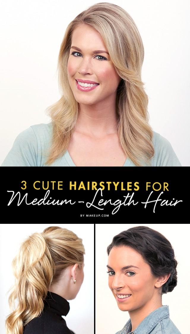 3 Cute Hairstyles For Medium-Length Hair - Weddbook