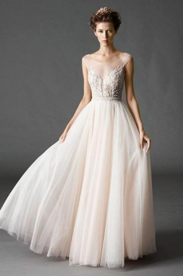 30 Gorgeous Illusion Necklines Wedding Dresses | Weddingomania - Weddbook