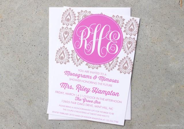 Monogram Bridal Shower Invitations 7