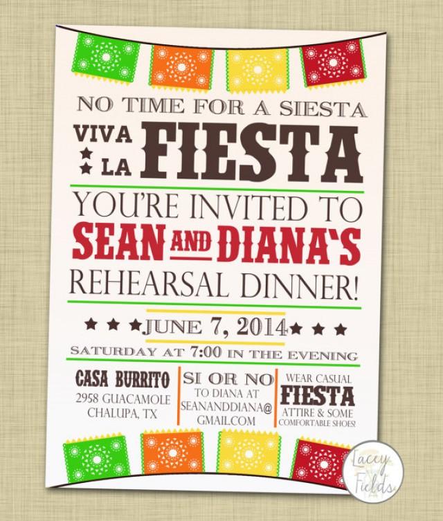 Modern Mexican Rehearsal Dinner Invitations 8