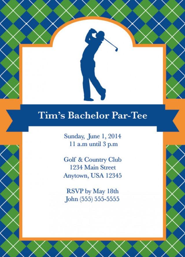Golf Bachelor Party Invitations 6