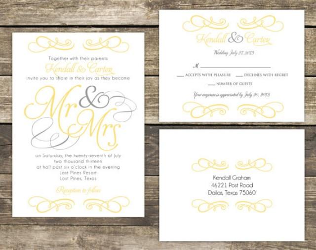 Mr And Mrs Wedding Invitation Wording 10