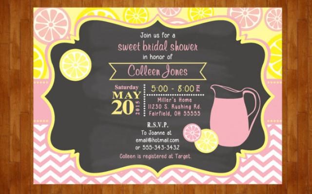 Pink Lemonade Themed Baby Shower Invitations 5