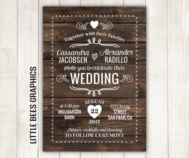 Free Printable Rustic Wedding Invitations 10