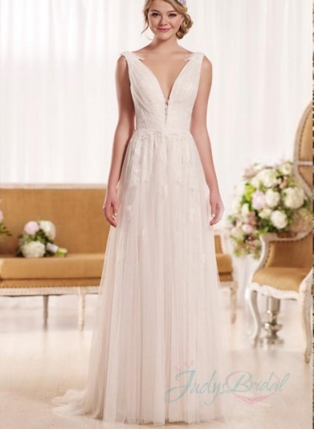 Deep V Wedding Dress 8