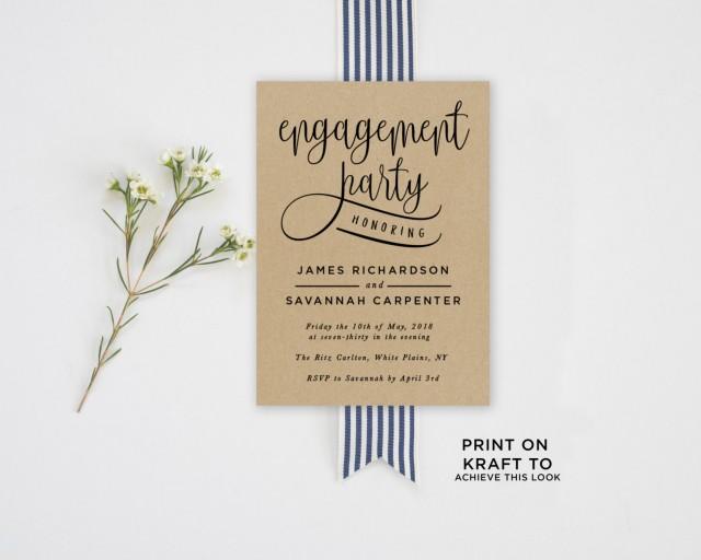 Engagement Party Invitation Templates 8