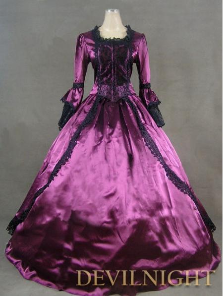 Purple Marie Antoinette Masked Ball Victorian Costume Dress #1981338 ...