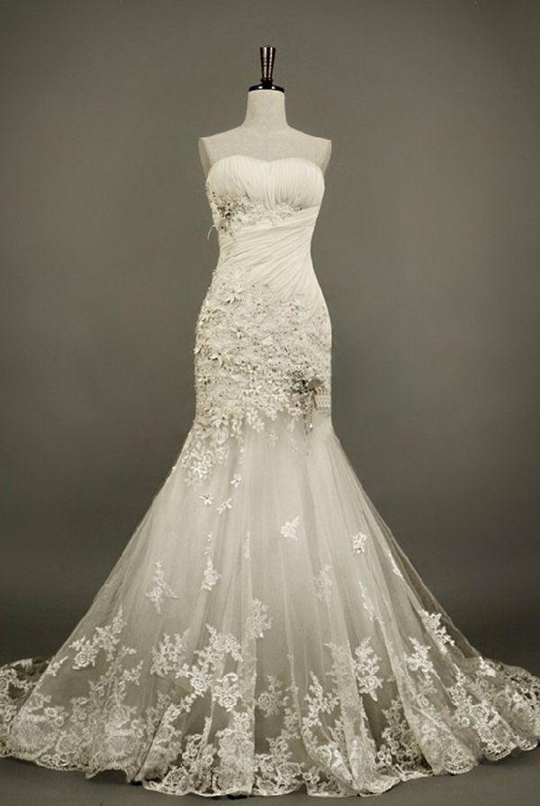 Vintage Wedding - Gorgeous Vintage Lace Wedding Gown #2057923 - Weddbook