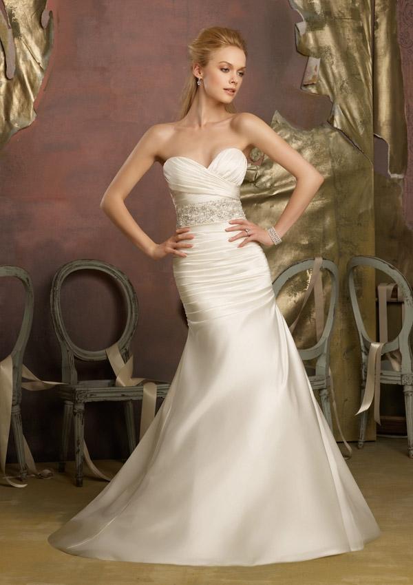 Crystal Beaded Duchess Satin Wedding Dresses(HM0271) #2105134 - Weddbook