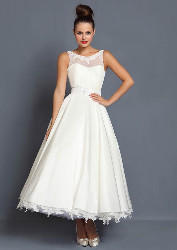 Short, Tea Length And 1950′s Inspired Wedding Dresses By Cutting Edge ...