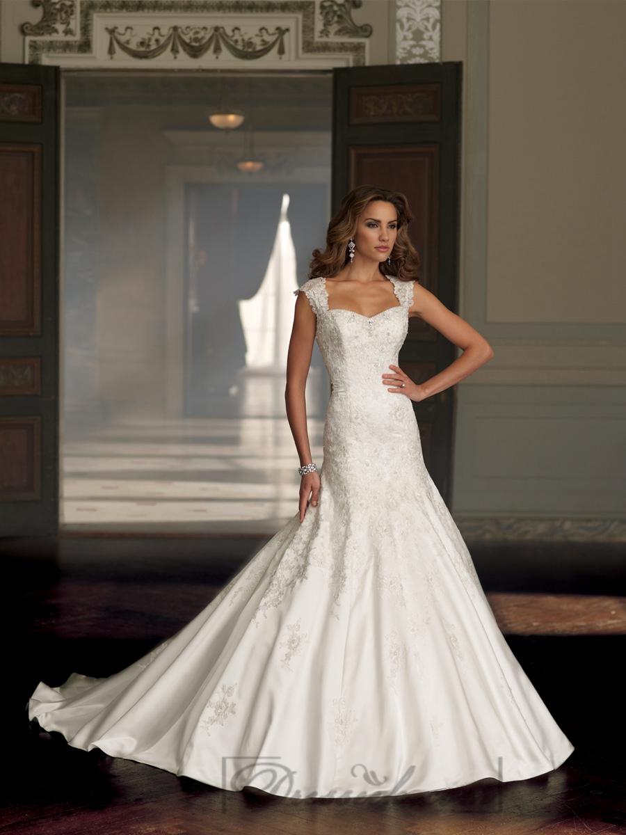Cap Sleeves A-line Sweetheart Beaded Wedding Dresses #2198283 - Weddbook