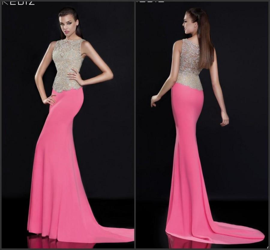 New Designer 2015 Fashion Sweep Tarik Ediz Mermaid Evening Dresses ...