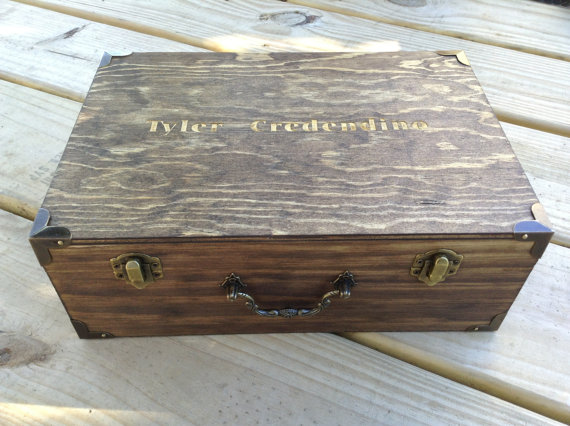 Groomsmen Gift Set Of 6 Engraved Boxes, Wooden Boxes For Groomsmen Gifts