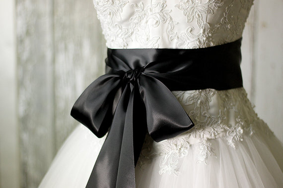 Bridal Sash - Romantic Luxe Satin Ribbon Sash - Wedding Sashes ...
