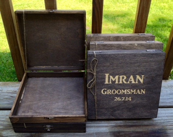 Wooden Cigar Boxes, Wooden Boxes For Groomsmen Gifts