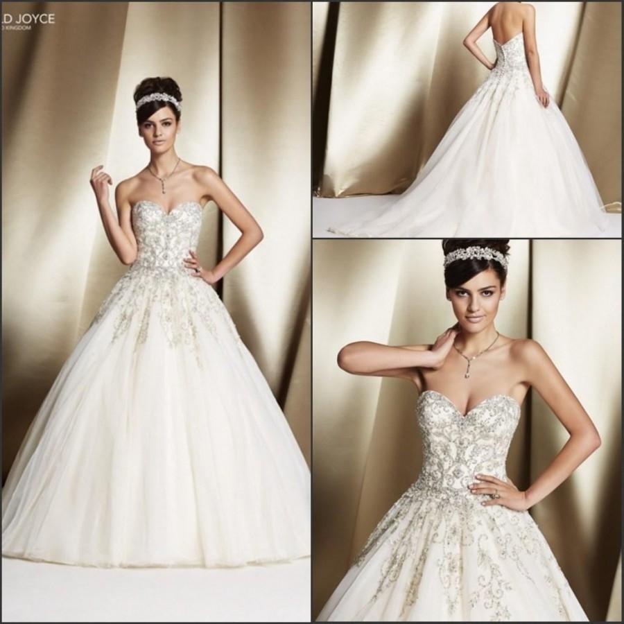 Romantic Veni Infantino Wedding Dresses With Beads Sequins 2015 Vestido ...