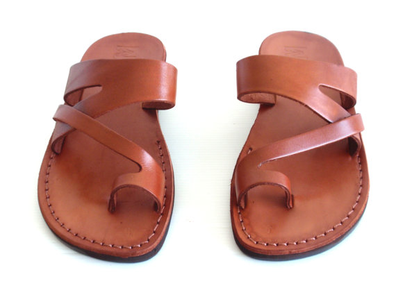 SALE ! Handmade Leather Sandals JERICHO Women & Men Shoes Thongs Flip ...