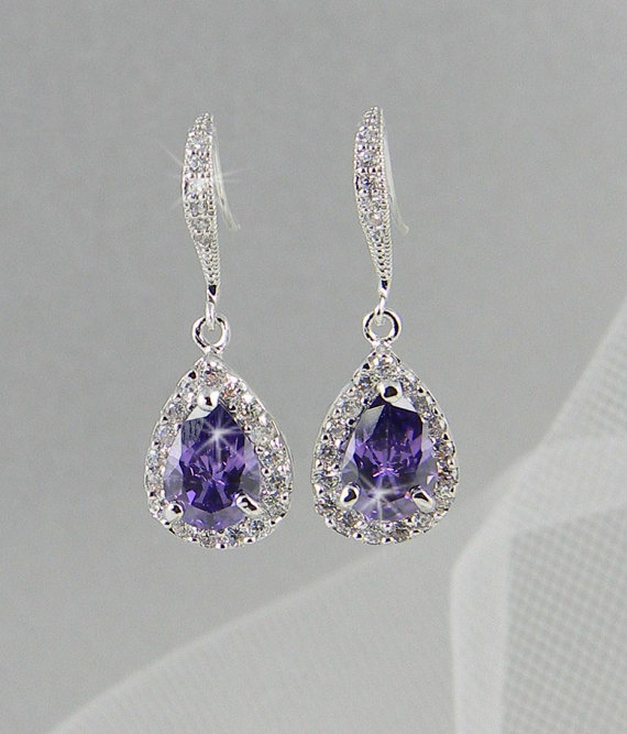 Crystal Bridal Earrings Wedding Jewelry Swarovski Crystal Wedding ...