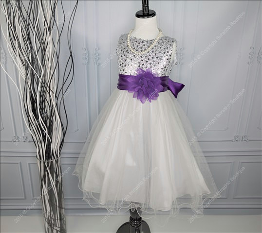 Flower Girl Dress, Communion, Special Occasion Girls Dress With Ivory ...