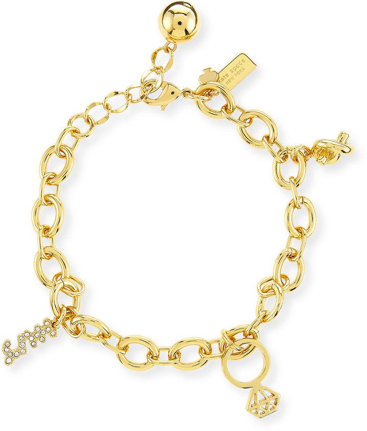 Kate Spade New York Golden Bridal Charm Bracelet #2414576 - Weddbook