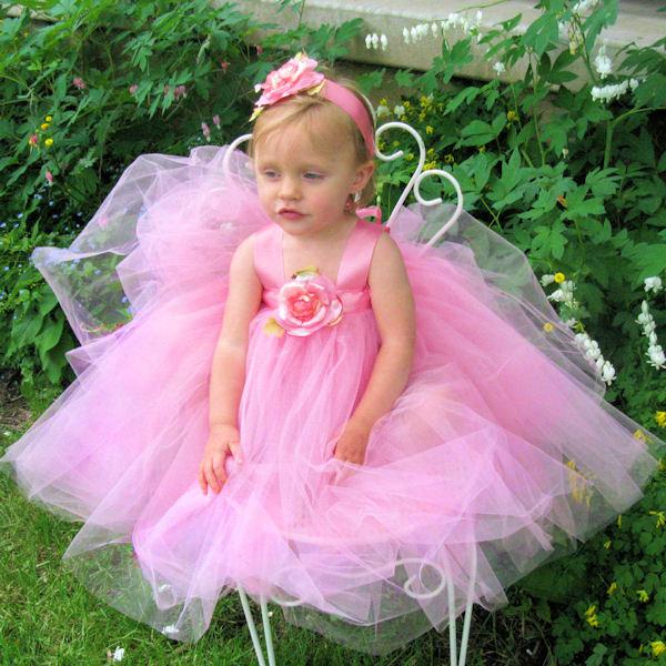 Flower Girl Dress Tutu - Bubblegum Pink Tutu Dress - Tulle Flower Girl ...