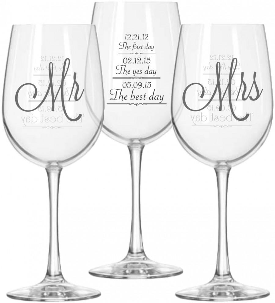 Best Personalized Wedding Gifts Ideas Mr And Mrs Wine Gles 2 With First Day Yes Best Personalized Wedding Gifts