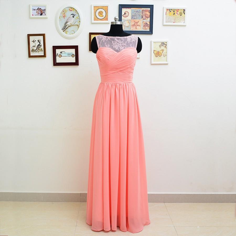 Buy > coral lace bridesmaid dresses > in stock