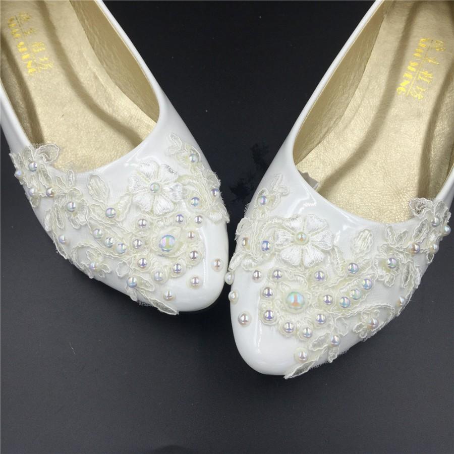 Buy > ivory flat shoes for wedding > in stock