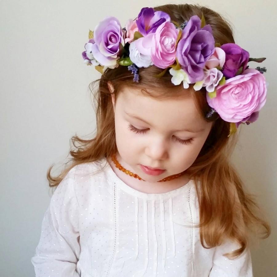 Custom Wire Form Flower Crown * Customized Flower Girl Headband * You ...