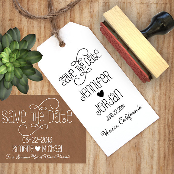 Save The Date Stamp With A Heart And Calligraphy Font Diy Create Your Own Dates 2443820 Weddbook - How To Make Diy Save The Dates