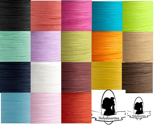 10 Metres Paper Raffia Tying Ribbon 7mm - 23 Colours Available Gifts ...