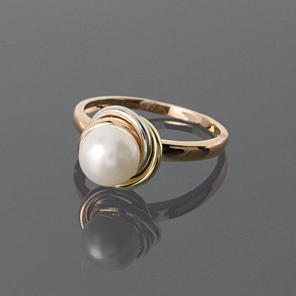 White Pearl Ring - Pearl Ring - Gold Pearl Ring - Bridesmaid Ring ...