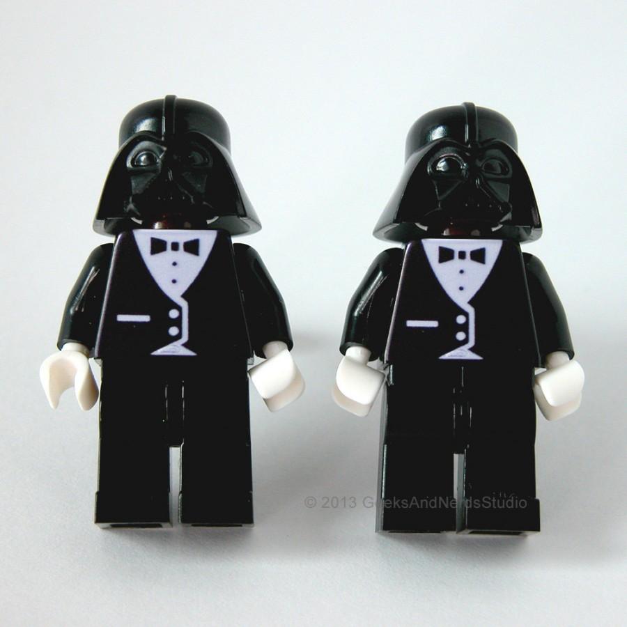 Lego Star Wars Darth Vader With Black Tuxedo Figure Cufflinks Mens Groomsmen Gift Best Man Wedding Geek