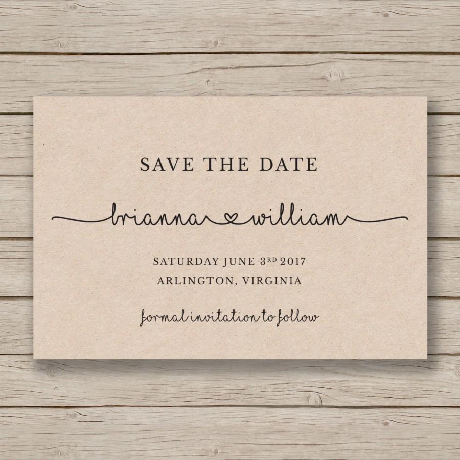 Diy Save The Date Templates