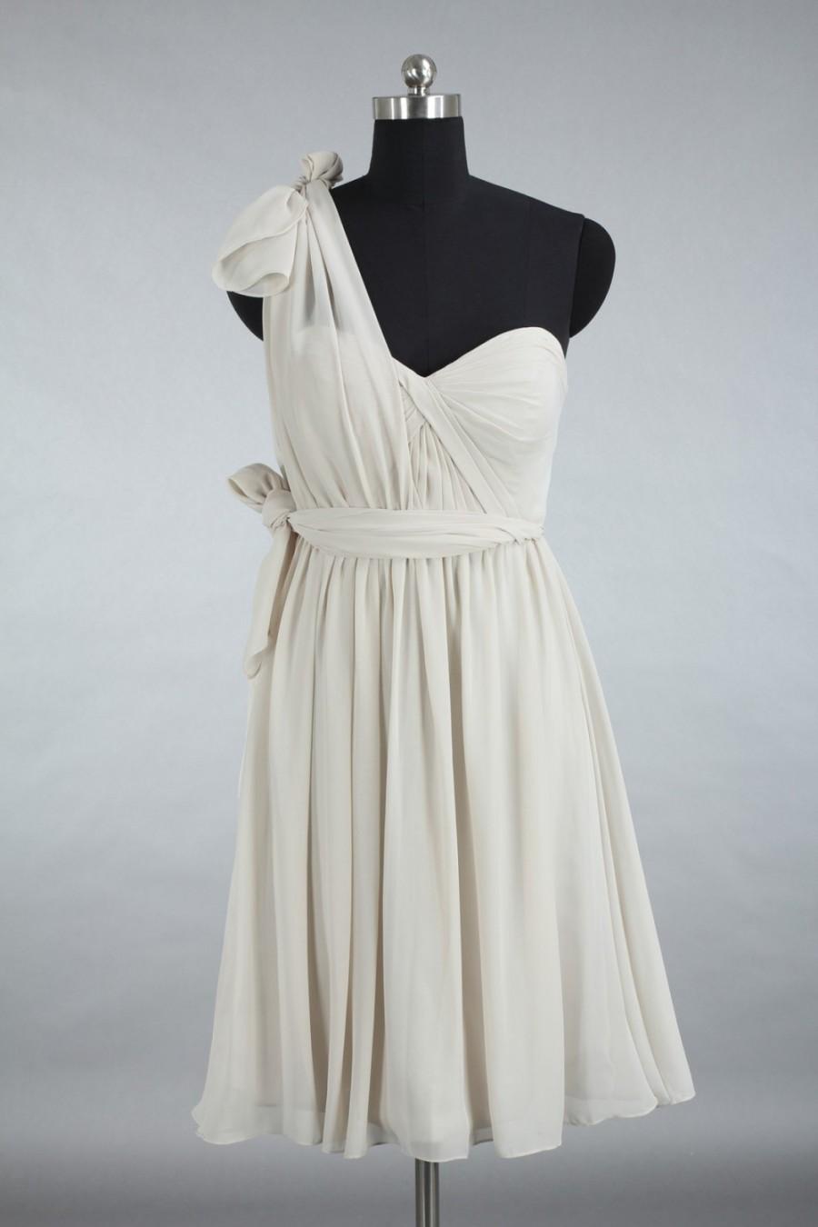 Custom Grey Convertible Bridesmaid Dress, Junior Bridesmaid Dress ...