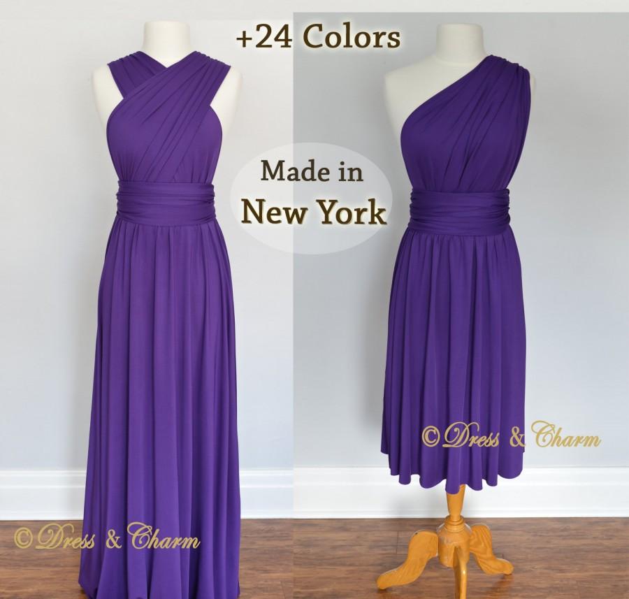 Purple Bridesmaid Dress, Party Dress, Convertible Dresses, Infinity ...