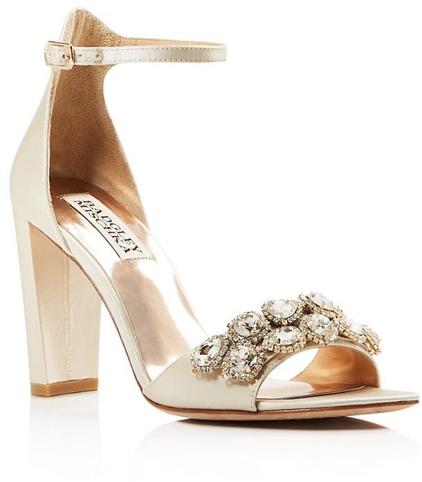 Badgley Mischka Lenox Embellished Block Heel Sandals #2510565 - Weddbook